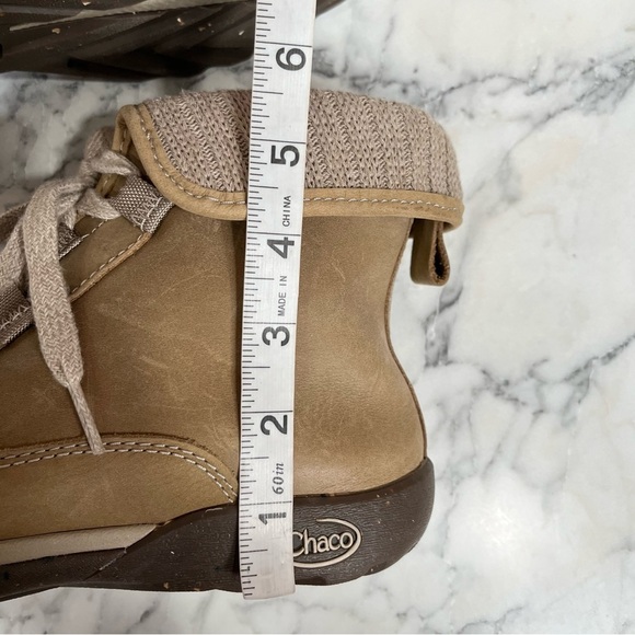 Chaco Women’s Barbary Leather Lace Up Boots Hiking Outdoor Casual in Mink Tan 9 - Picture 10 of 14